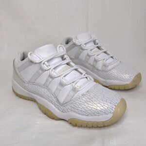 Nike Air Jordan Retro 11 Low, Men’s size 8.5, Premium Heiress White Snake